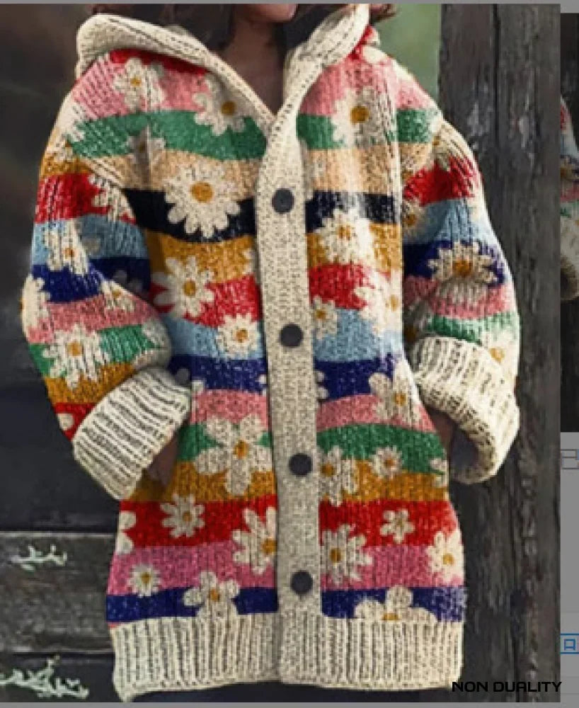 Vielseitiger Damen Oversize Cardigan. Perfekt für kuschelige Herbst-Looks und warmes Layering im Winter.