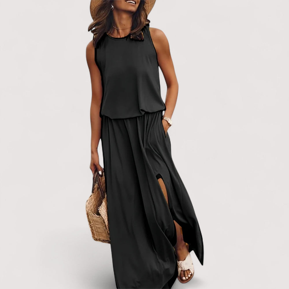Bequemes, lockeres Damen Sommerkleid, perfekt als Freizeit- oder Urlaubskleid für den Sommer.