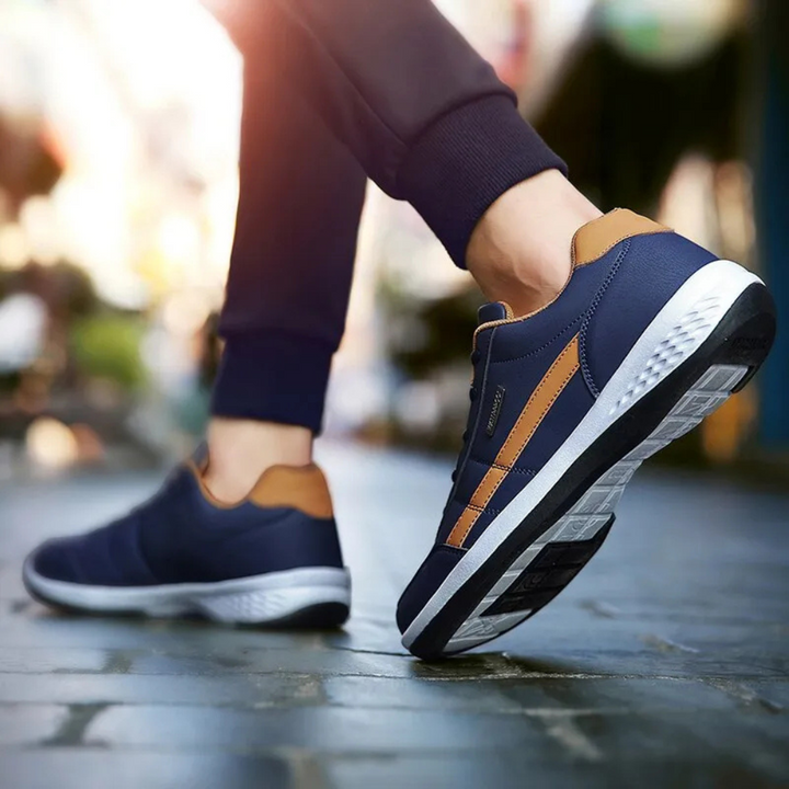 Praktische Herren Orthopädische Sneaker, atmungsaktiv und bequem für lange Tage und Spaziergänge.