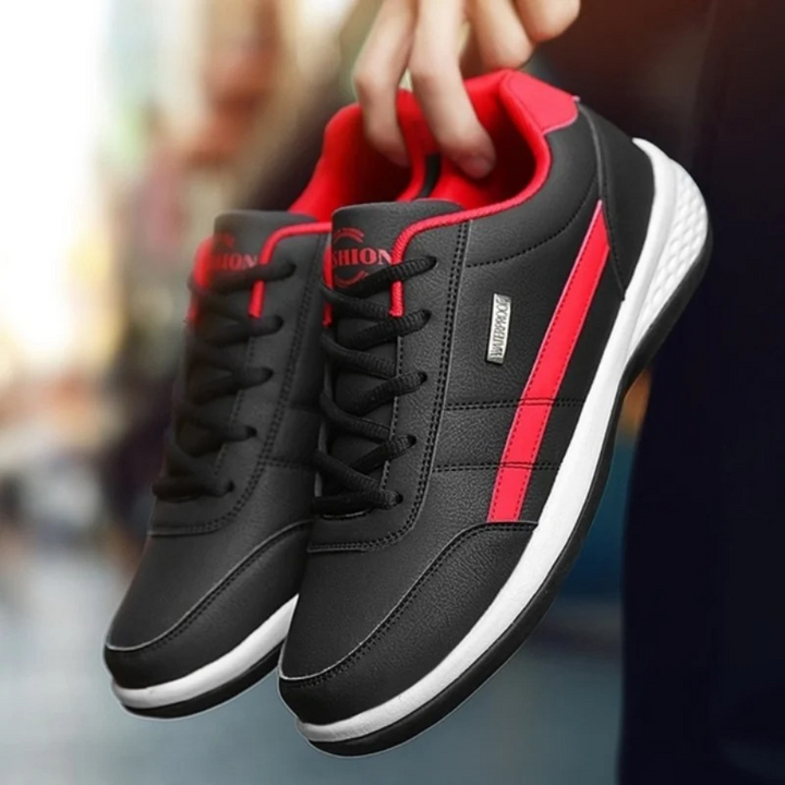 Ergonomische Herren Komfort Sneaker, orthopädische Freizeitschuhe für gesunde Füße und Halt.