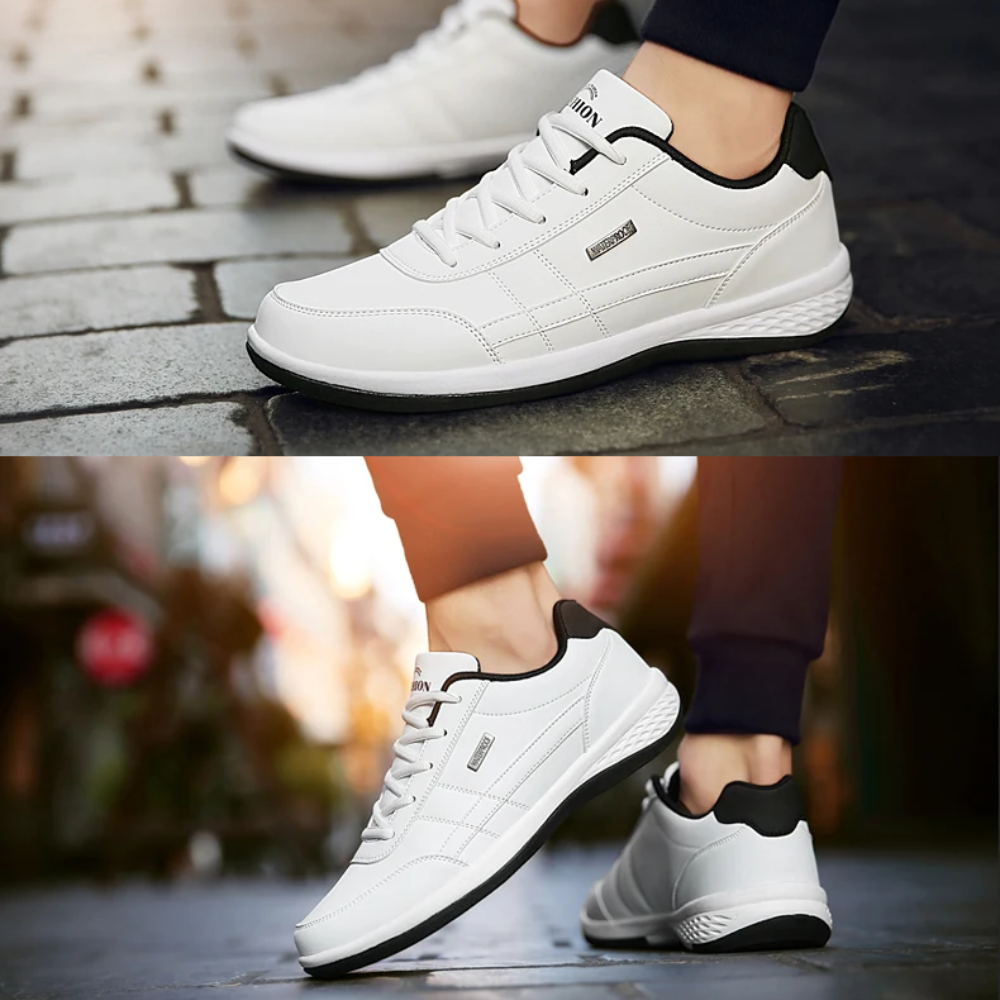Orthopädische Herren Schnürschuh Sneaker, bequem und robust für ganzjährigen Tragekomfort.