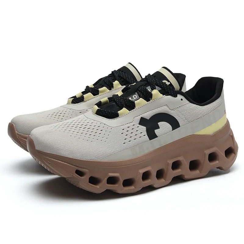 Detail der flexiblen Sohle der Unisex Laufschuhe. Sorgt für Grip & Komfort bei Sport & Freizeit.