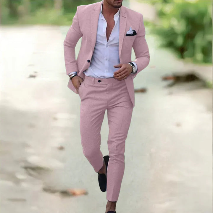 Vielseitiger 2-teiliger Herrenanzug, Slim Fit. Als Sommer-, Business- oder eleganter Partyanzug.