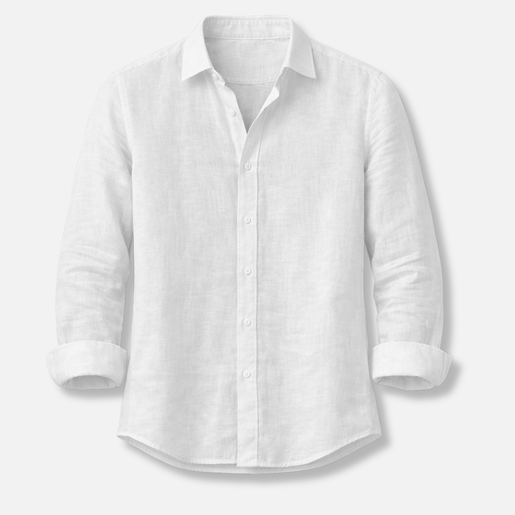 Leichtes Herren Sommerhemd, Button-Down mit Krempelärmeln, ideal für warme Tage. Vielseitiges Freizeithemd.