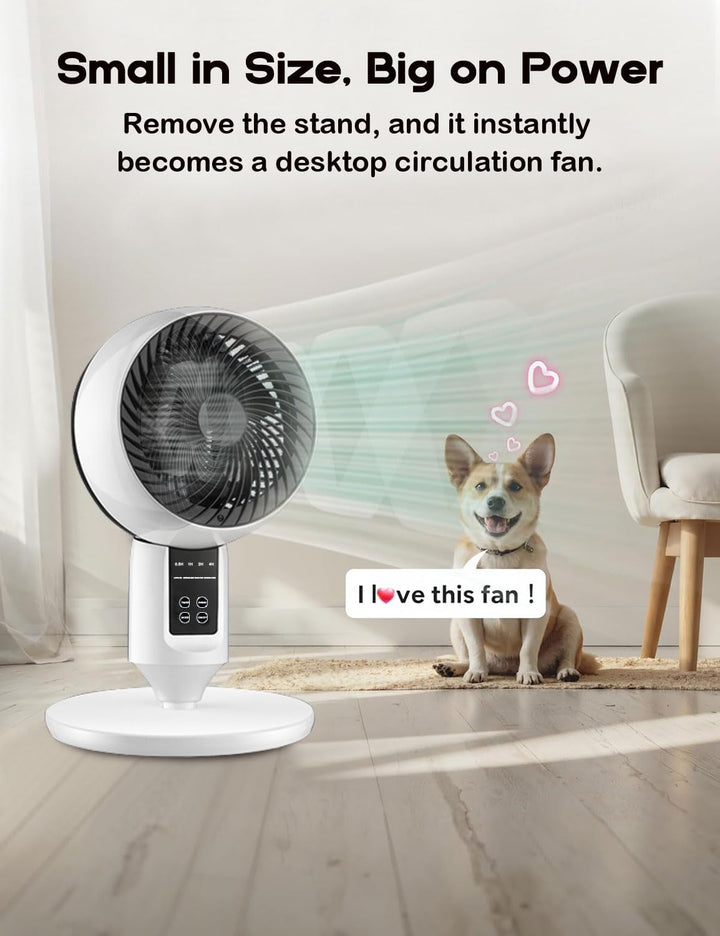 Der perfekte Raumluftzirkulator für Home Office. Schafft klares Klima, frische Luft für Konzentration.