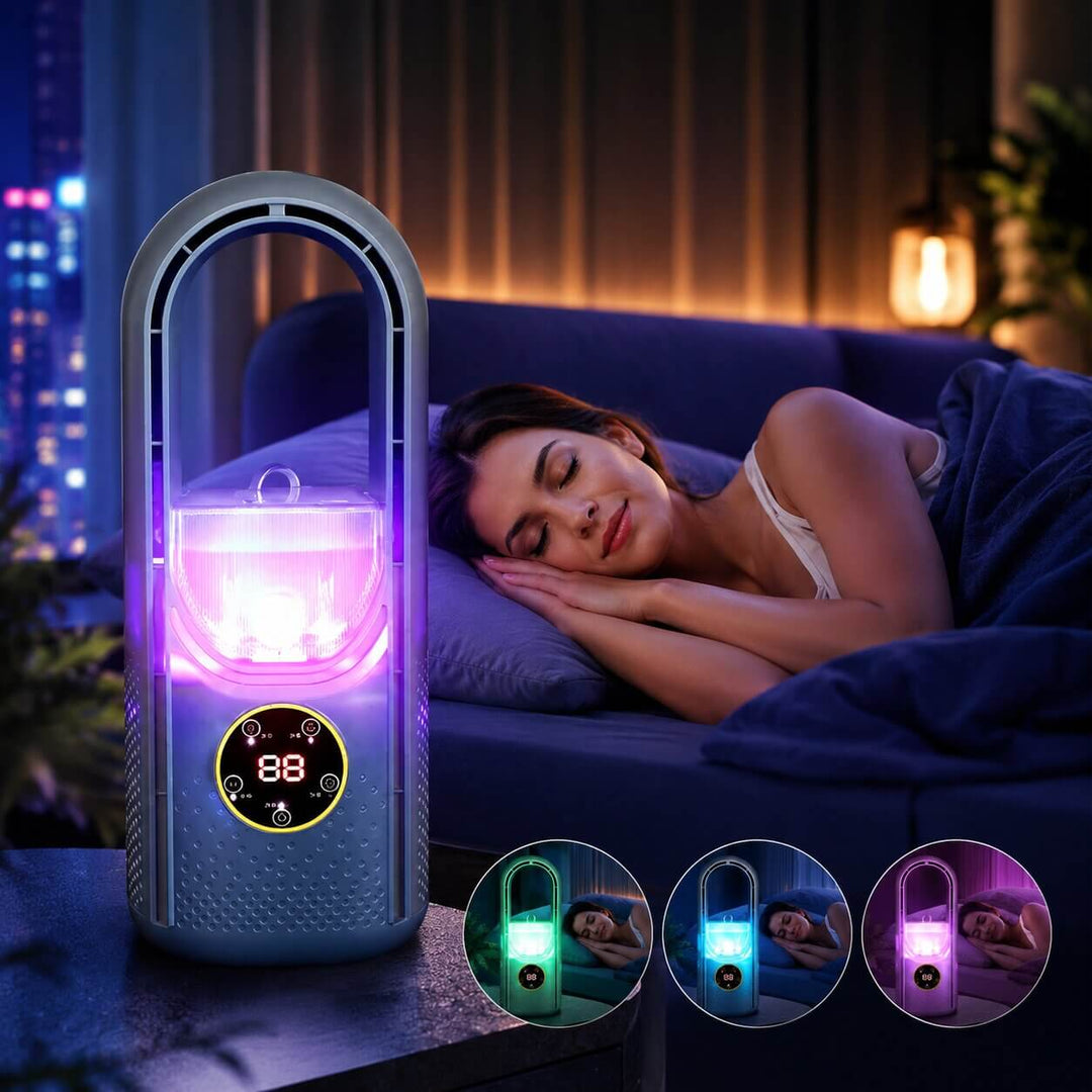 Moderner Turmventilator für leise Kühlung. Mit Oszillation & Timer für Wohnzimmer, Schlafzimmer & Büro.
