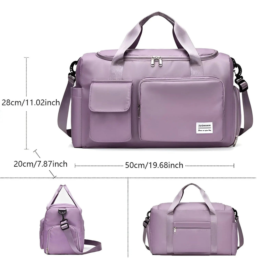 Stilvolle Unisex Reisetasche & Sporttasche, wasserdicht, perfekt als Weekender und Handgepäck.