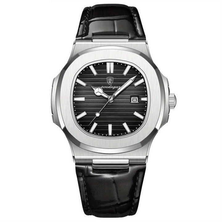 Exquisite Herren-Armbanduhr, Quarzuhr mit Hardlex-Glas, ideales Geschenk für den stilvollen Mann.