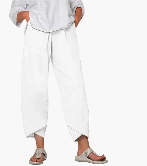 Leicht & luftig: Damen Cropped-Hose für maximalen Komfort, lockere Passform und entspannten Stil im Sommer.