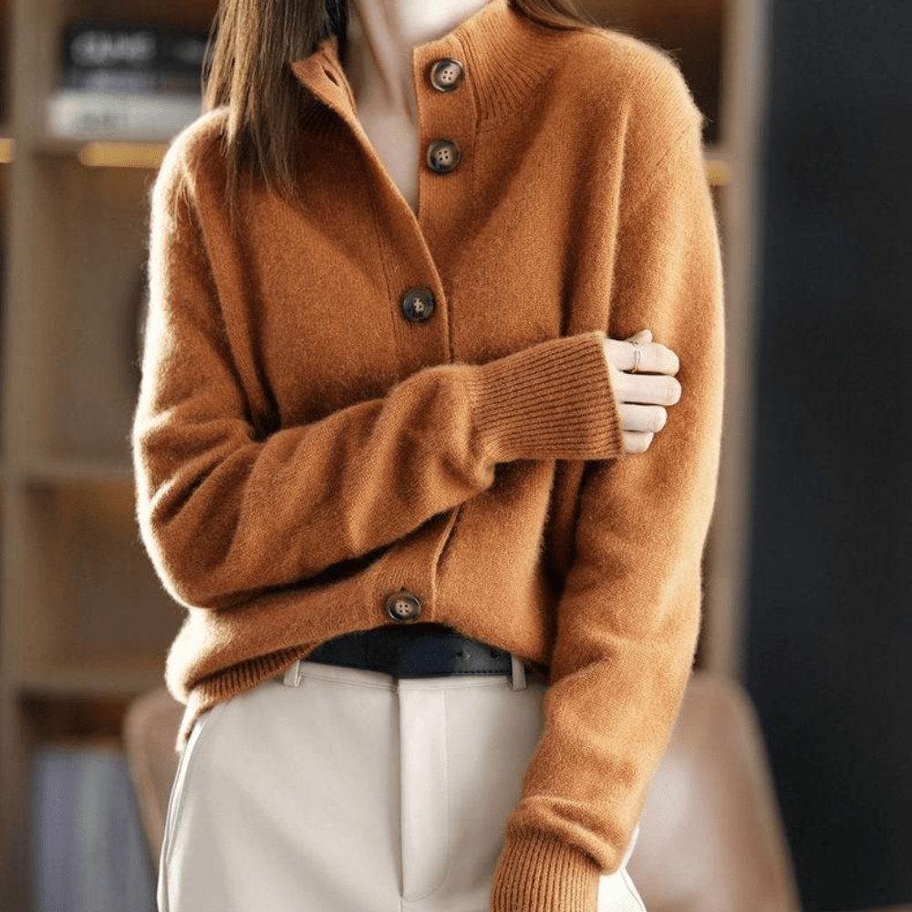 Stylisher Kurzarm-Cardigan für Damen, eine elegante kurze Strickjacke für vielseitige Kleidung und Mode.