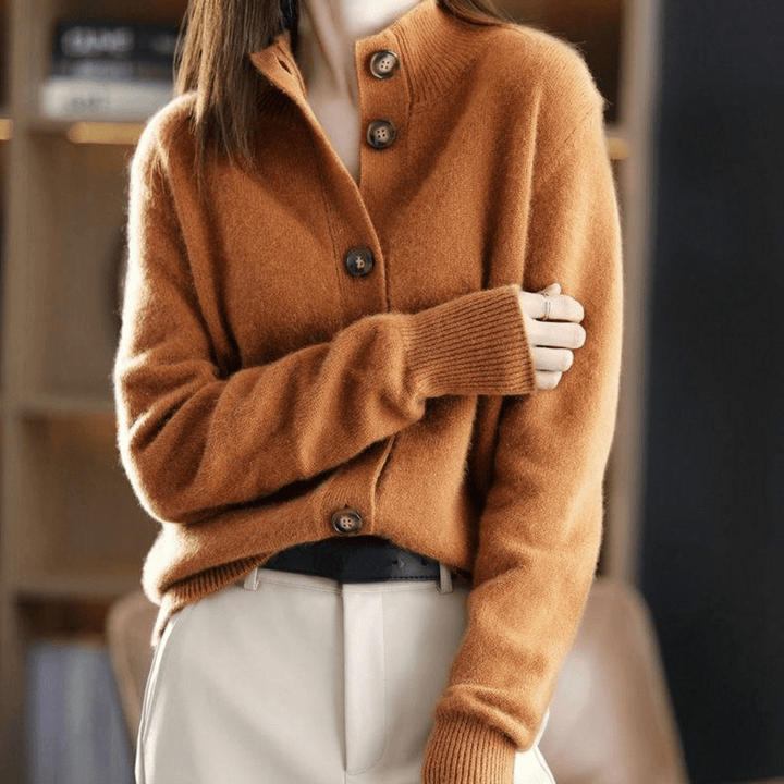Stylisher Kurzarm-Cardigan für Damen, eine elegante kurze Strickjacke für vielseitige Kleidung und Mode.