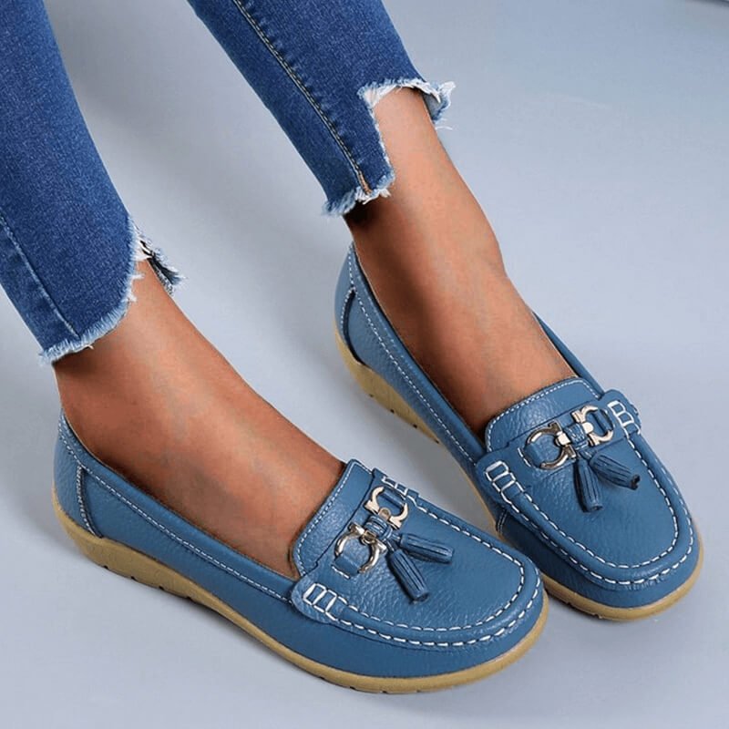 Elegante Damen Loafer für Komfort & Stil. Perfekte flache Halbschuhe für Büro & Alltag, bequem & klassisch.