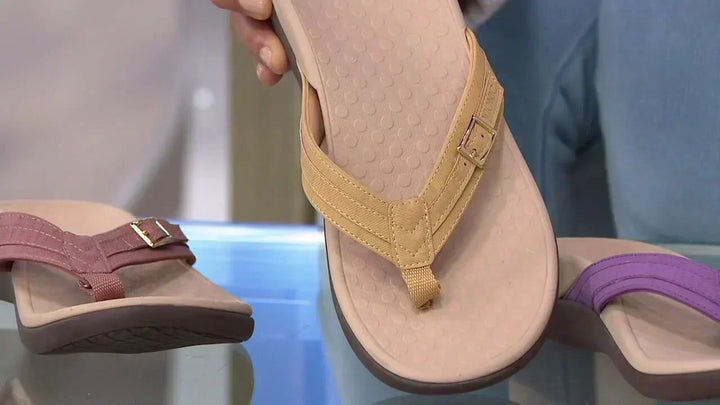 Perfekte orthopädische Damensandale Amélie als Freizeitschuh: bequemes EVA-Fußbett für den Alltag.