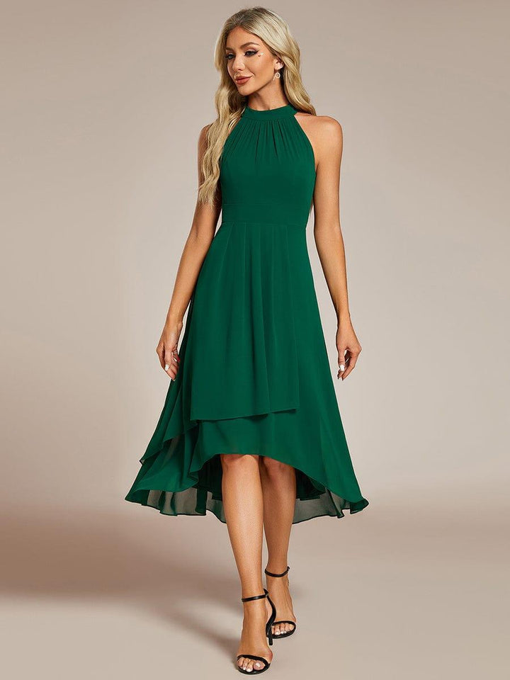 Damen Halterneck Midikleid, A-Linie, festlich, stilvoll und perfekt für den besonderen Anlass.