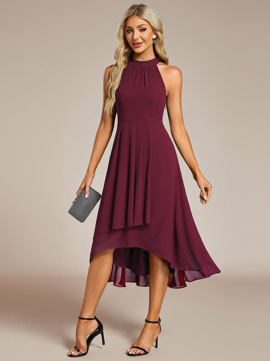 Damen Midikleid, A-Linie, Halterneck, stilvoll & festlich für jede sommerliche Feier.