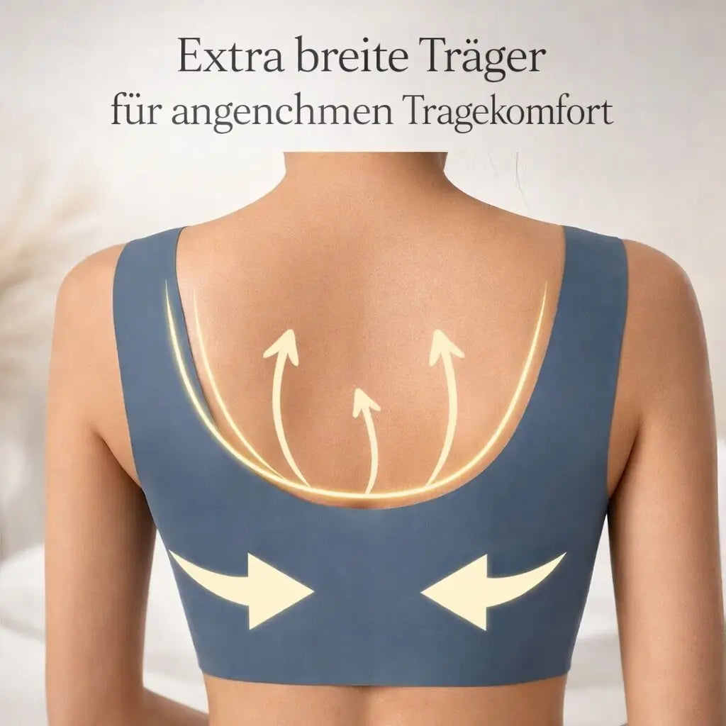 Weicher, nahtloser Damen-BH für höchsten Tragekomfort. Bügelloser Stil bietet leichte Unterstützung und glatte Optik.