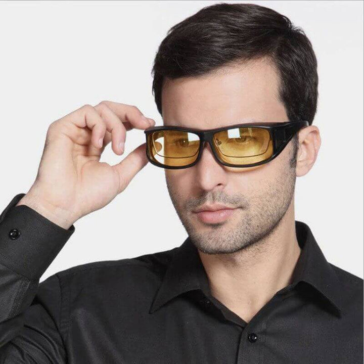 Unisex Polarisierte Nachtsichtbrille; reduziert Blendung & verbessert Sicht bei Nacht.