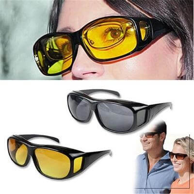 Augenschutzbrille NightGuard für Nachtfahrten, reduziert Scheinwerferblendung und erhöht die Fahrtsicherheit.