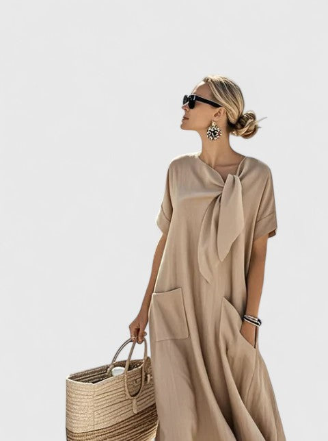 Stilvolles Damen Kragenkleid Regular Fit, elegant und bequem für Büro oder Freizeit im Sommer.