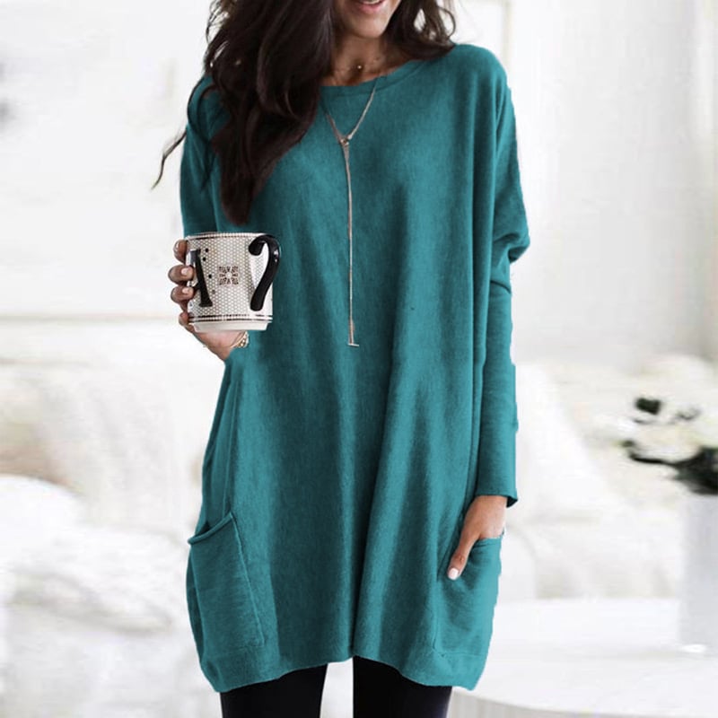 Modischer Langarmpullover für Frauen, ideal für Freizeit & Alltagslook, bequem.