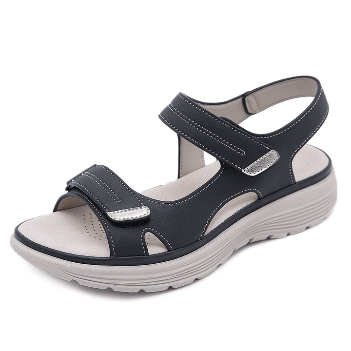 Verstellbare orthopädische Damen Sandalen. Komfortable Flats für optimale Fußgesundheit im Sommer & Frühling.