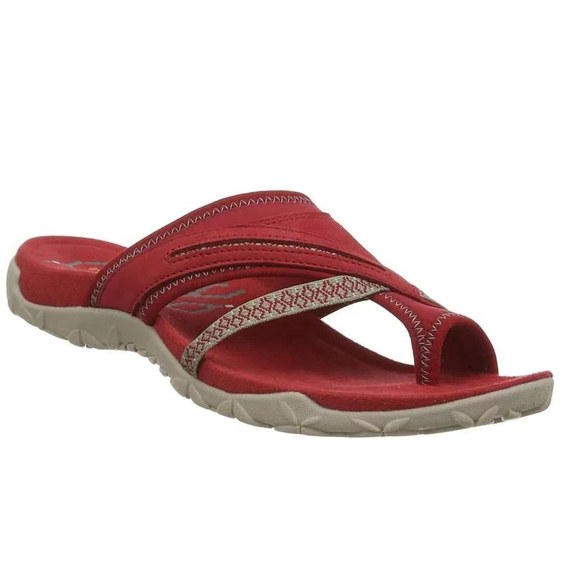 Orthopädische Damensandalen mit rutschfester Sohle, leicht, bequem & perfekt für Freizeit im Sommer.