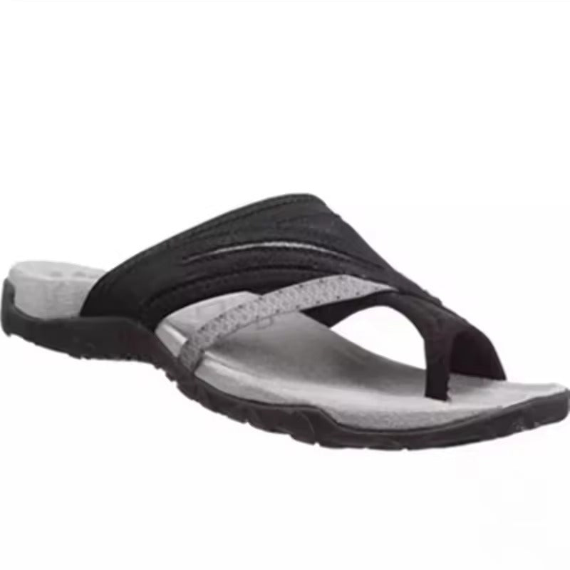 Leichte Damen Sandalen mit anatomischem Fußbett, rutschfest & komfortabel für sommerliche Tage.
