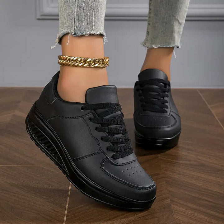 Eleganter Damen Sneaker, orthopädischer Bequemschuh mit atmungsaktivem Obermaterial, für Freizeit.