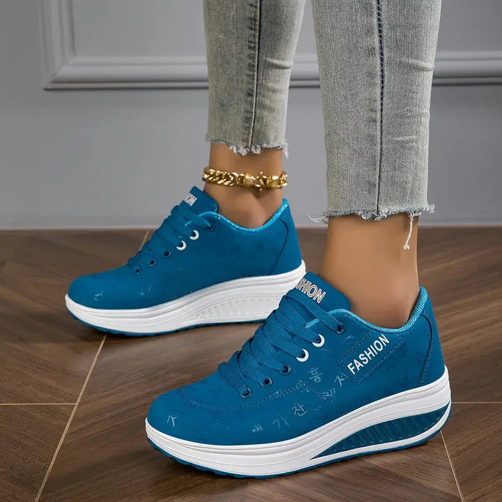 Schwarze orthopädische Damen Sneaker, leicht & atmungsaktiv, vielseitige Gesundheitsschuhe für Alltag.