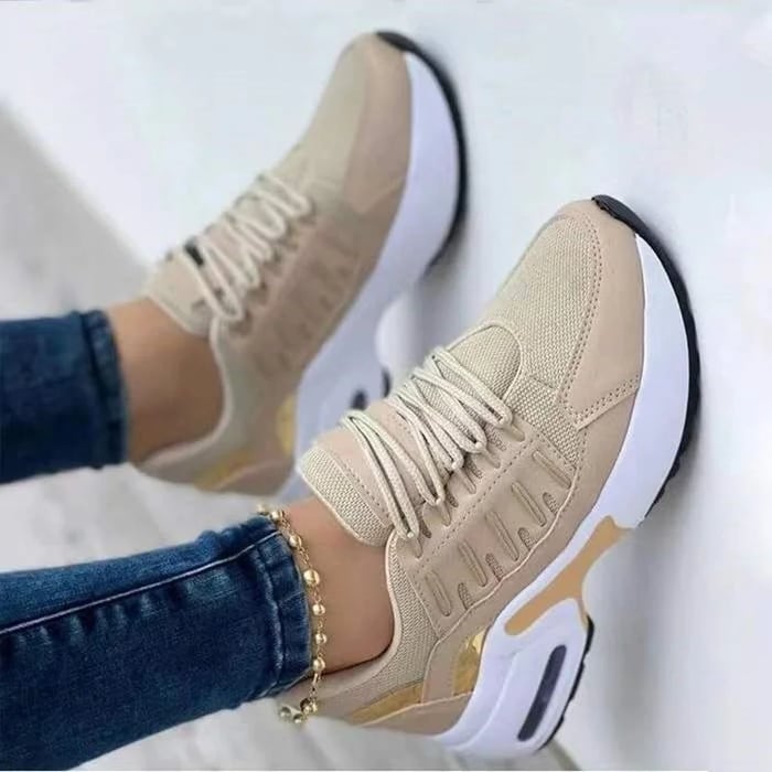 Orthopädische Damenschuhe bei Fersensporn & Arthritis, atmungsaktive Komfort-Sneakers mit Dämpfung.