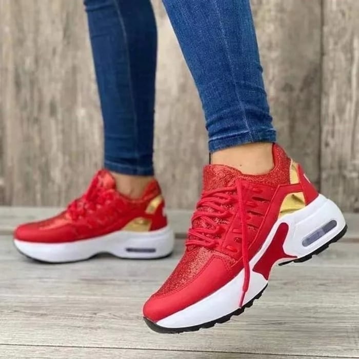 Unterstützende Damen-Komfortschuhe, atmungsaktive orthopädische Sneakers, ideal bei Gelenkproblemen & Fußgesundheit.