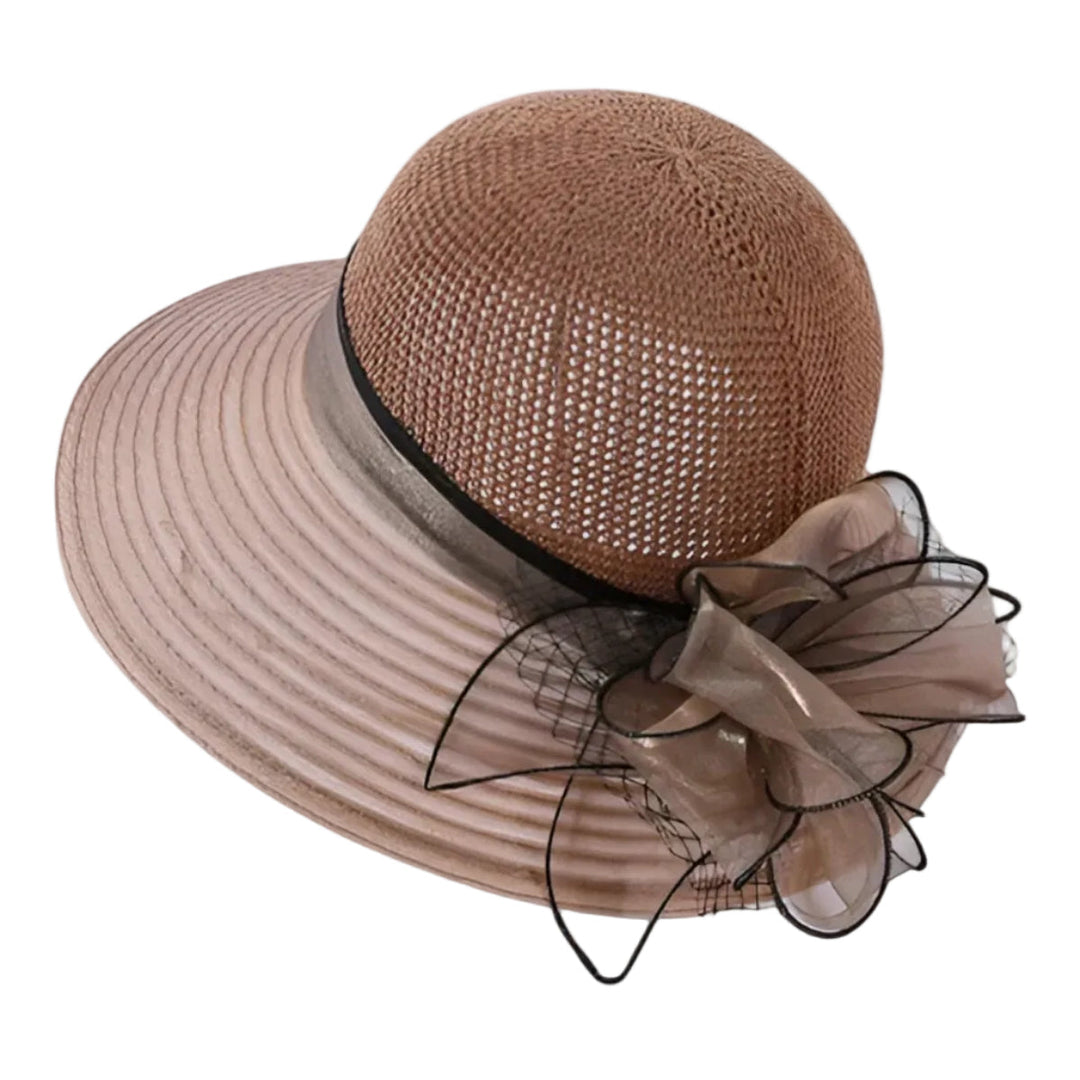 Eleganter Damen Sommerhut mit breiter Krempe für optimalen Sonnenschutz bei Freizeit, Reisen und Outdoor-Aktivitäten.
