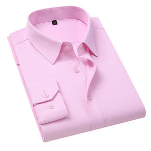 Komfortables, einfarbiges Herren Langarmhemd. Ideal für Business, Herbst & Winter. Smart Casual Look.