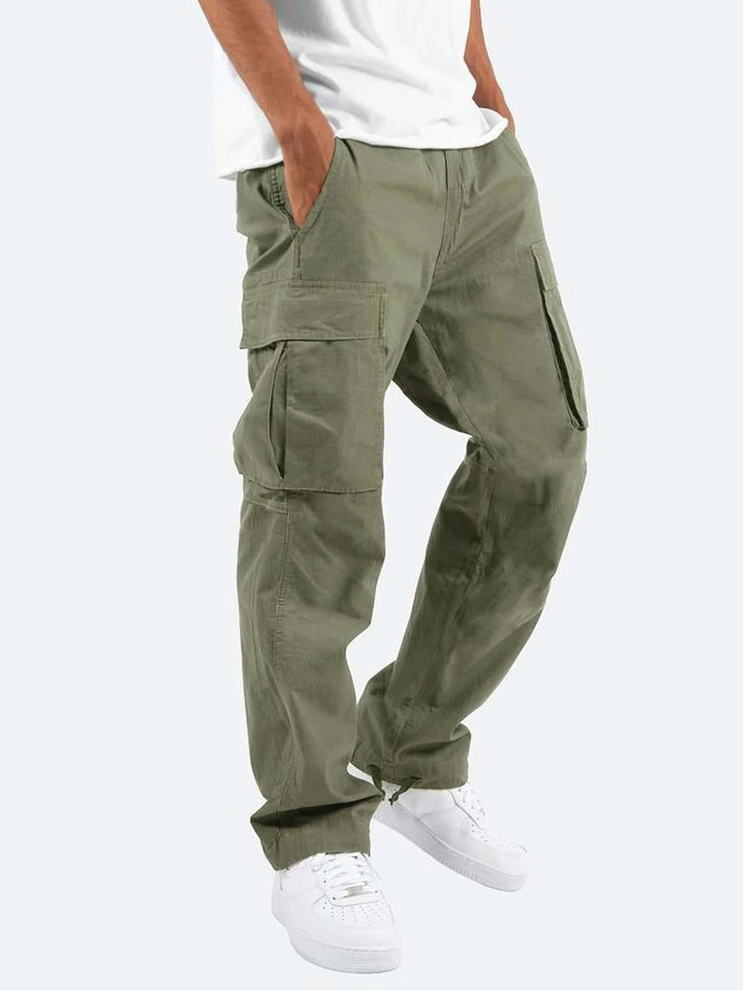 Flexible Herren Stretch-Cargohose mit Multitaschen & lockerer Passform, bequem für Freizeit & Arbeit.