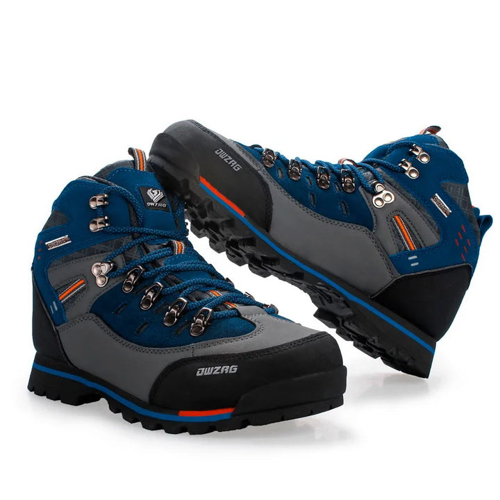 Bequeme Herren Outdoorstiefel, knöchelhoch für stabilen Halt und Komfort; perfekte Schnürschuhe zum Wandern.