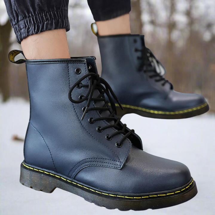 Vielseitige robuste Herren Stiefel für Herbst & Winter, bequeme Schnürboots, ideal als Alltagsschuh.