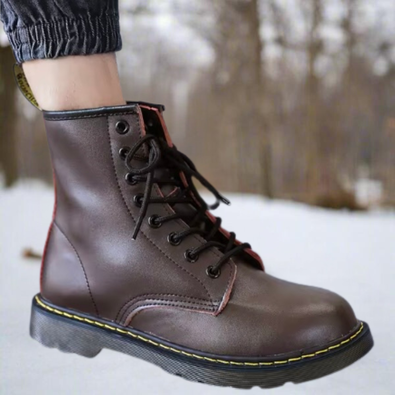 Zuri Fashion Herren Schnürboots: modische & komfortable Winterstiefel, robuste Freizeitschuhe für Männer.