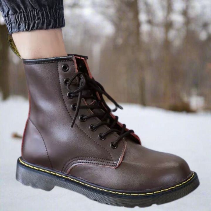 Zuri Fashion Herren Schnürboots: modische & komfortable Winterstiefel, robuste Freizeitschuhe für Männer.