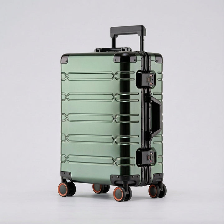 Robuster 360°-Spinner-Reisekoffer von GlidePro. Optimale Gepäcklösung mit Leichtlaufrollen für komfortables Reisen.
