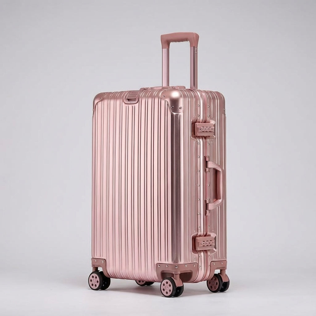 Travelon Aluminium-Magnesium-Koffer, robuster Hartschalen-Trolley für stilvolles und sicheres Handgepäck.