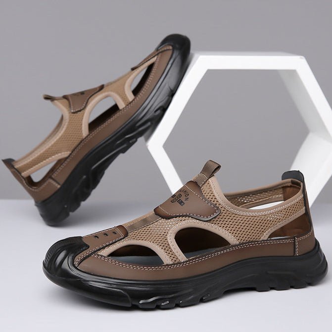 Orthopädische Herren Sandalen für gesunde Füße, rutschfest & bequem. Ideal für Sommer Freizeit & Reisen.