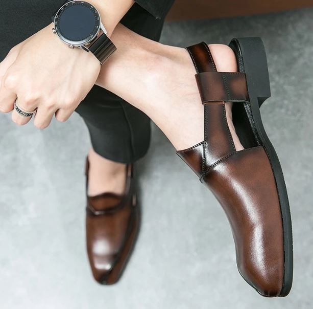 Komfortable Herren Slip-On Sandalen für den Sommer, elegant & vielseitig für Freizeit, Reisen und Spaziergänge.