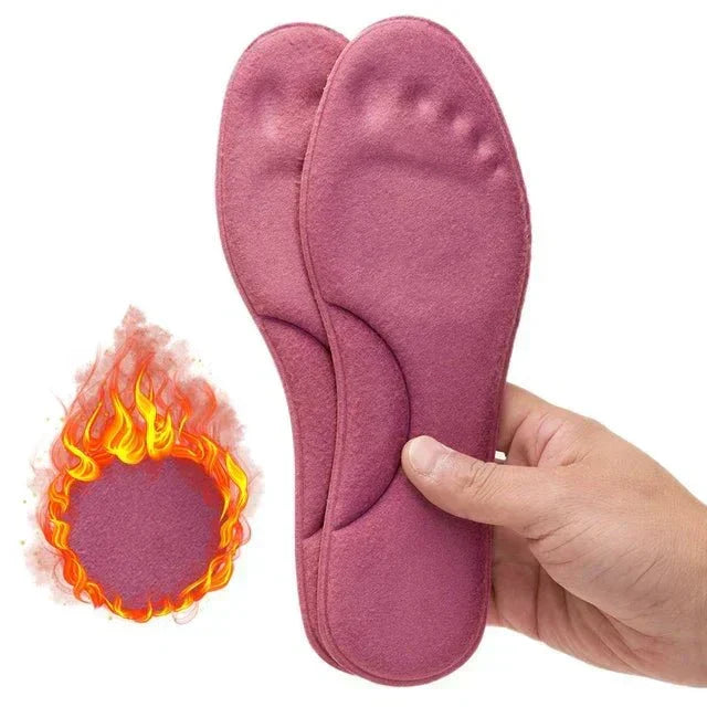 Selbstwärmende Memory-Schaum Einlegesohlen für ganztägigen Fußkomfort und wohlige Wärme im Winter.