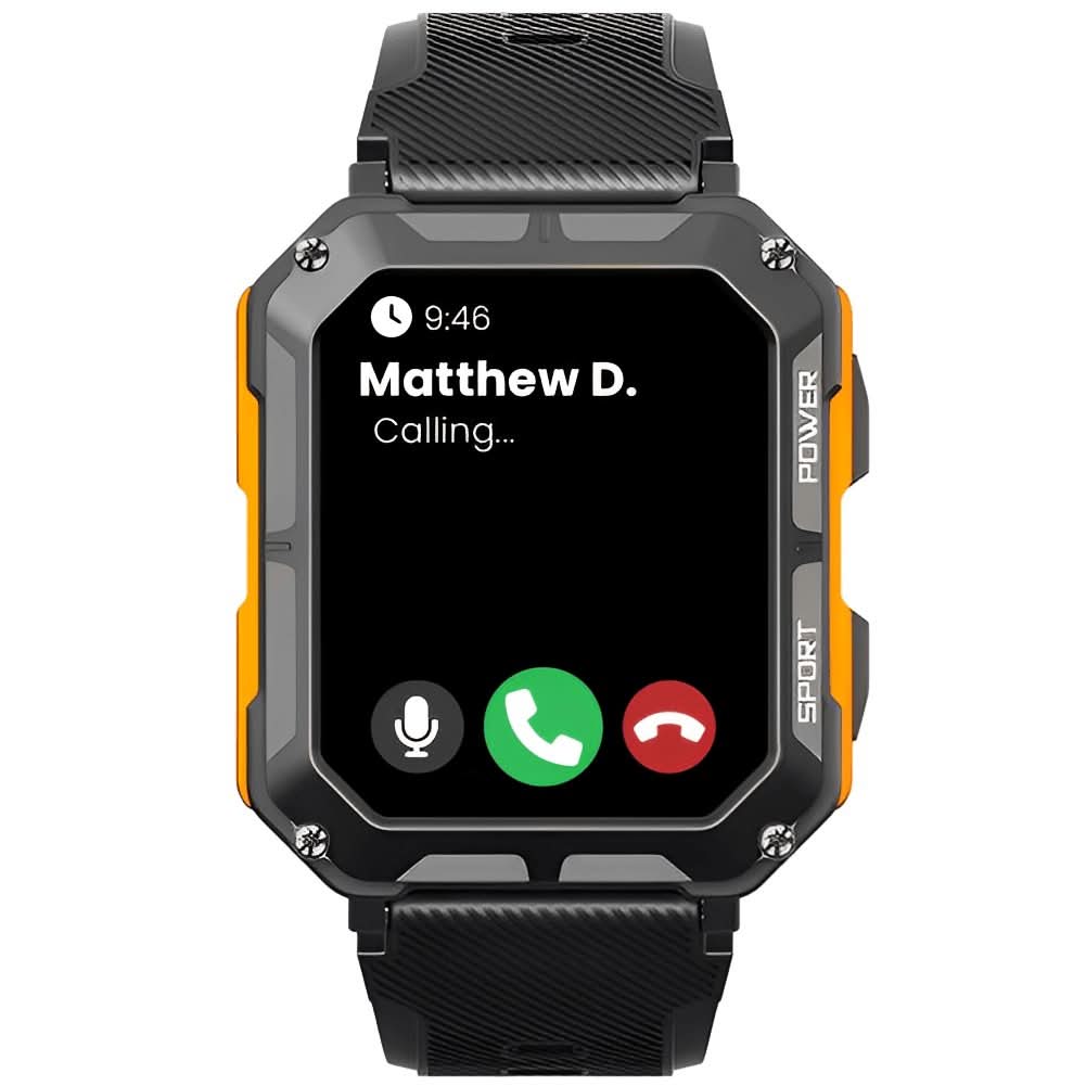 Unzerstörbare ArmorTime Smartwatch, Fitness Tracker mit Gesundheitsfunktionen, lange Akkulaufzeit für Sportler.