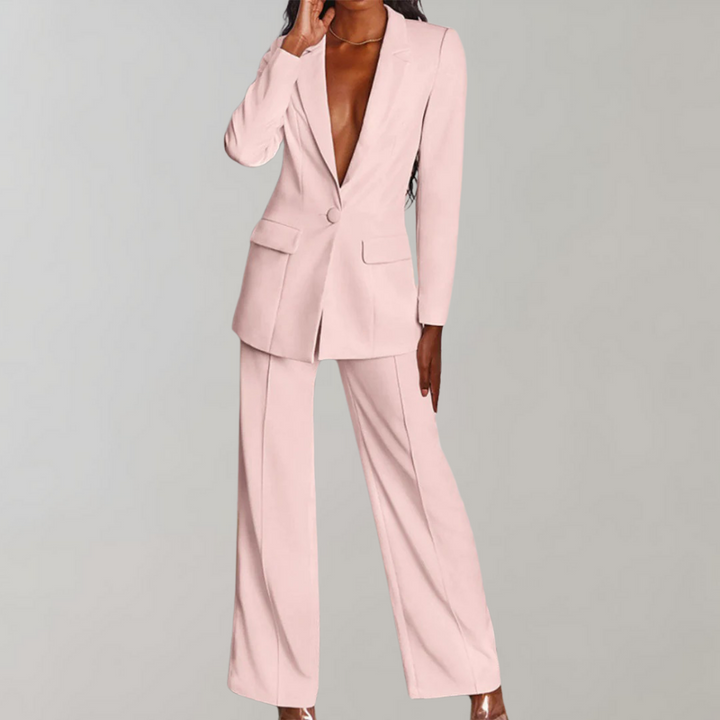 Formelles Damen Set: Blazer & Hose für Business Meetings, Konferenzen und besondere Anlässe.