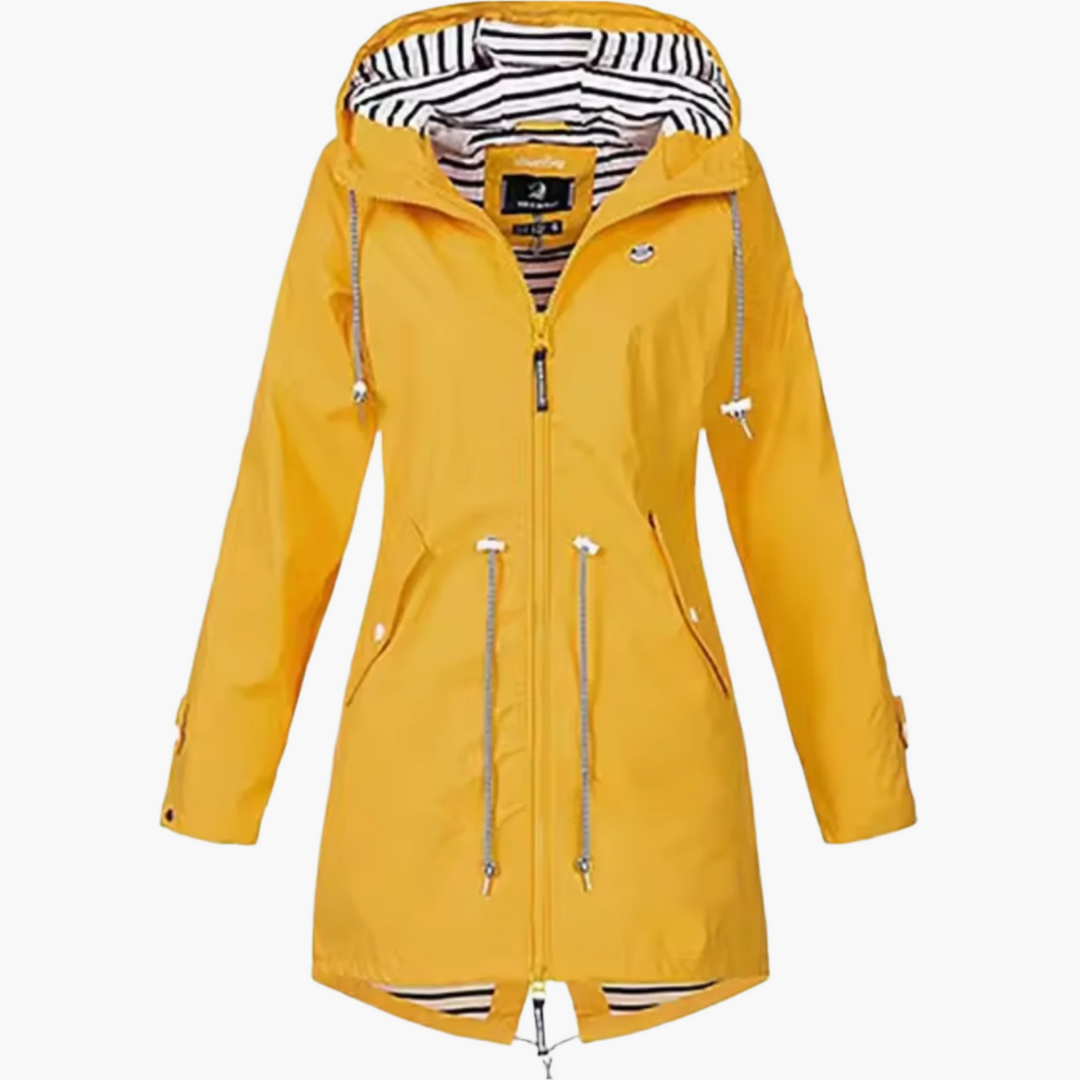 Vielseitige Damenjacke mit Kapuze, als Übergangsjacke für Frühling, Herbst und kühle Sommerabende geeignet.