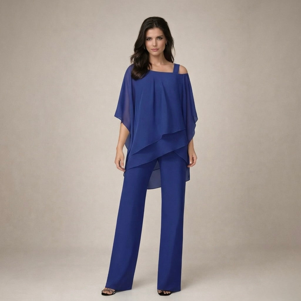 Komfortables Damen Blusenset als Zweiteiler. Perfekt für den Lagenlook, stilvolle Freizeit- und Bürokleidung.