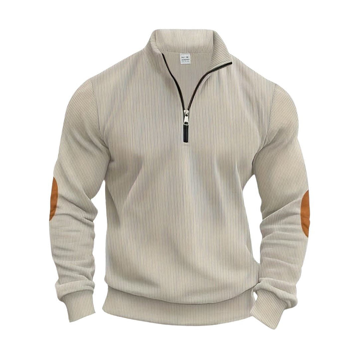 Stilvoller Herren Basic Pullover in Grau, bequem und vielseitig für Alltag und Freizeitlooks.