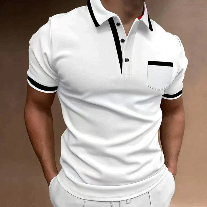 Bequemes Herren Poloshirt Regular Fit, kurzärmlig, perfekt für Alltag & Freizeit.
