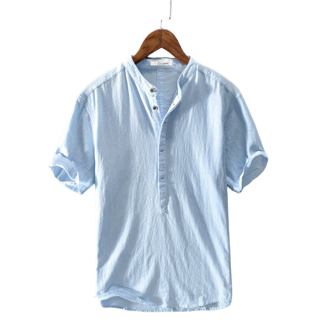 Stylisches Herrenhemd, bequem für Alltag & Freizeit. Leichtes, atmungsaktives Sommerhemd in lässigem Smart-Casual-Look.